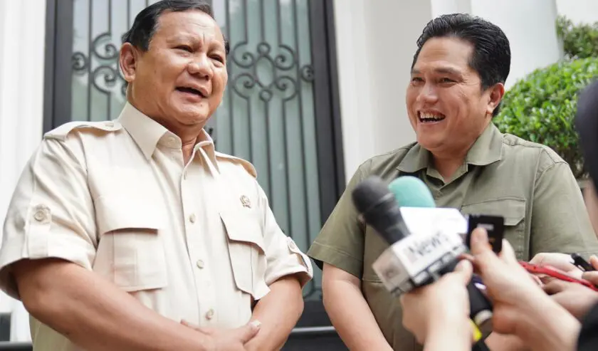 Erick Thohir Mengekspresikan Dukungan Terhadap Prabowo