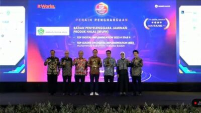 BPJPH Kemenag Memenangkan Dua Penghargaan Top Digital Awards 2023 Berkat Kontribusi SIHALAL