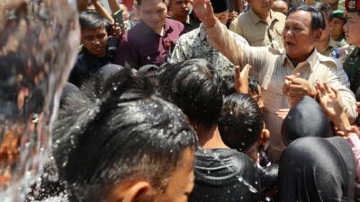 Prabowo Menghadiri Acara Peresmian Sumber Air Bersih