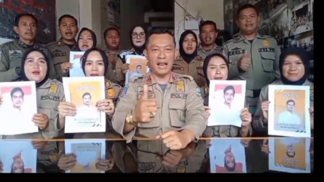 Satuan Polisi Pamong Praja (Satpol PP) Garut Mendukung Gibran yang Sedang Viral