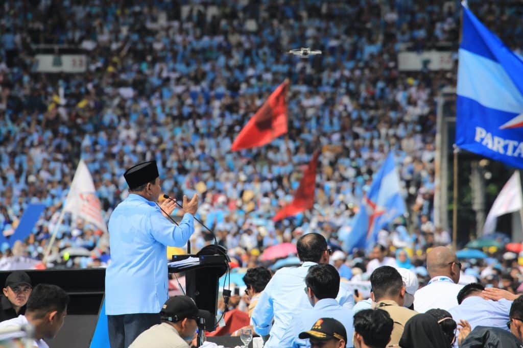 Prabowo Subianto Mulai Kampanye Besar Lebih Awal Dengan 600 Ribu Warga Berkumpul di GBK