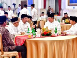 Momen Akrab Prabowo Subianto dan Jokowi di Acara Bukber di Istana Negara.