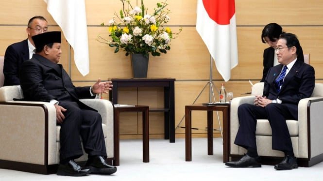 Prabowo Ingin Memperkuat Kerja Sama Pertahanan dan Ekonomi dengan PM Jepang Fumio Kishida