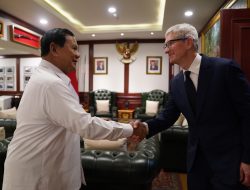 Setelah Mengirim Surat Selamat, CEO Apple Tim Cook Mengunjungi Prabowo Subianto, Presiden Terpilih