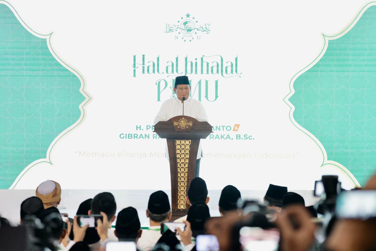 Prabowo Subianto: Terima Kasih atas Komitmen NU untuk Mengawasi dan Mendukung Pemerintahan yang Akan Datang