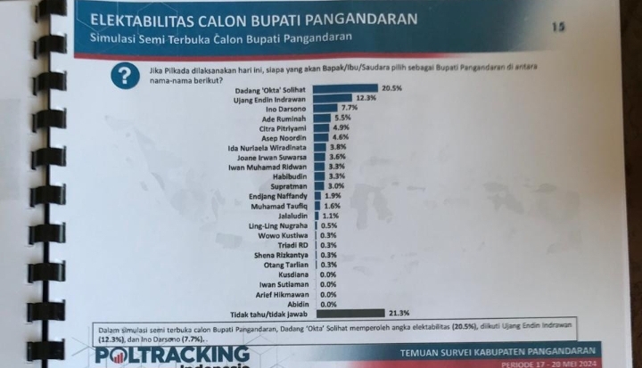 Dadang Solihat Menjadi Populer dalam Poling Pilkada 2024