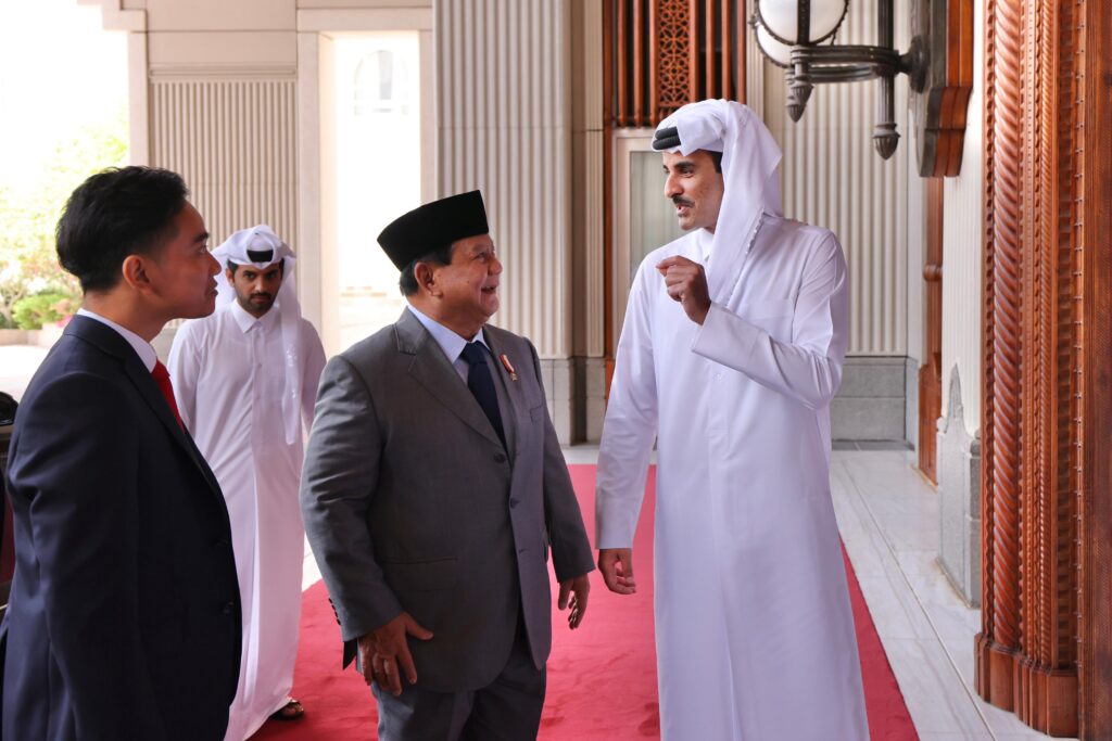 Prabowo Subianto dan Gibran Rakabuming Raka Bertemu Emir Qatar dan Perdana Menteri Qatar, Bahas Kerjasama dan Gaza