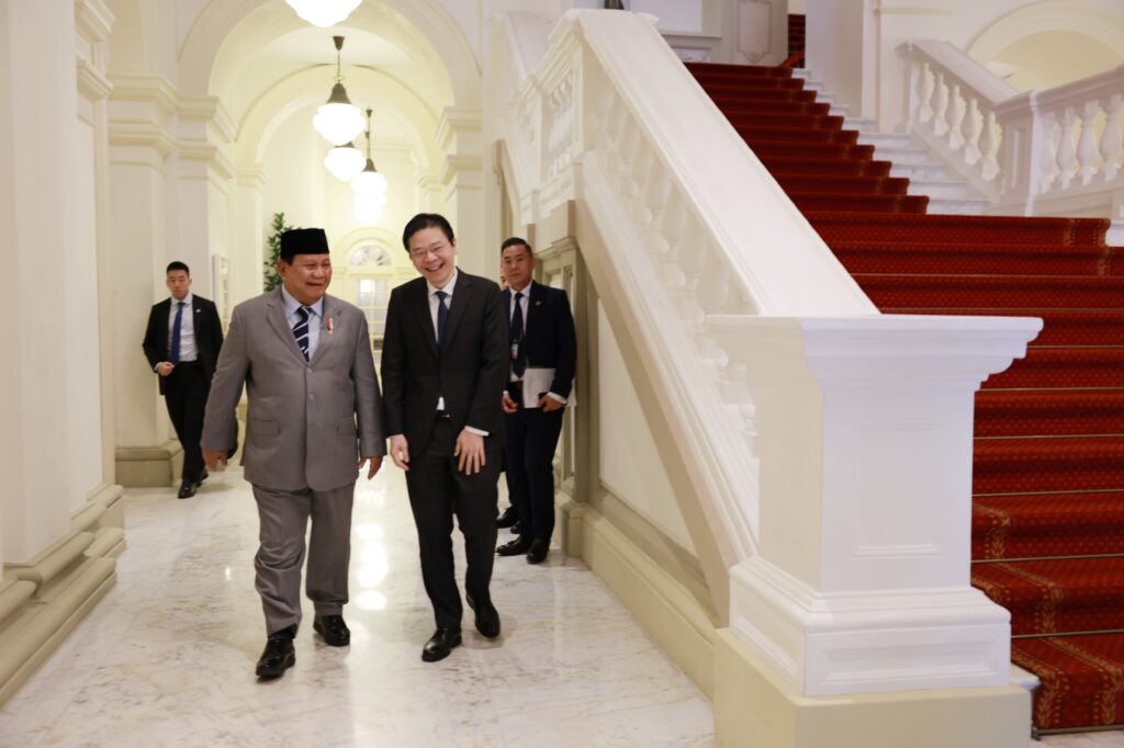 Prabowo Subianto Bertemu Perdana Menteri Singapura yang Baru, Memberi Selamat dan Membahas Kerjasama Pertahanan