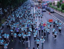 Riau Bhayangkara Run 2024: Jalan Sudirman Pekanbaru Dipenuhi 10 Ribu Peserta Seperti Lautan Manusia