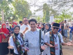 Cakra Khan Mendampingi Pasangan Calon Citra-Ino Menuju KPU Pangandaran