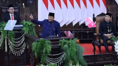 Sidang Paripurna Majelis Permusyawaratan Rakyat (MPR) Republik Indonesia untuk Pelantikan Presiden dan Wakil Presiden Terpilih untuk Periode 2024-2029 di Gedung Nusantara, MPR/DPR/DPD, Senayan, Jakarta, 20 Oktober 2024